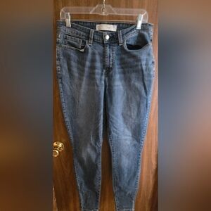 Signature by Levi Strauss Mid Rise Blue Jeans